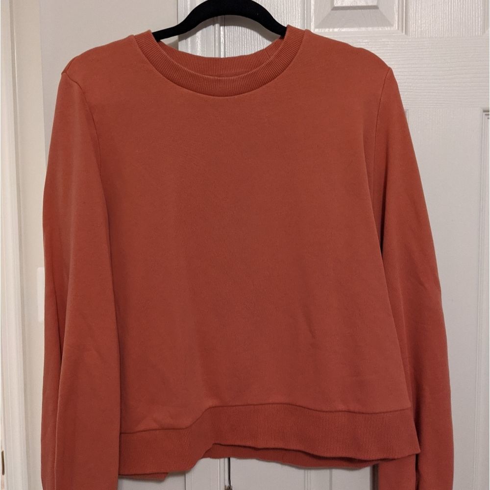 A new day Burnt Orange Cropped Sweatshirt